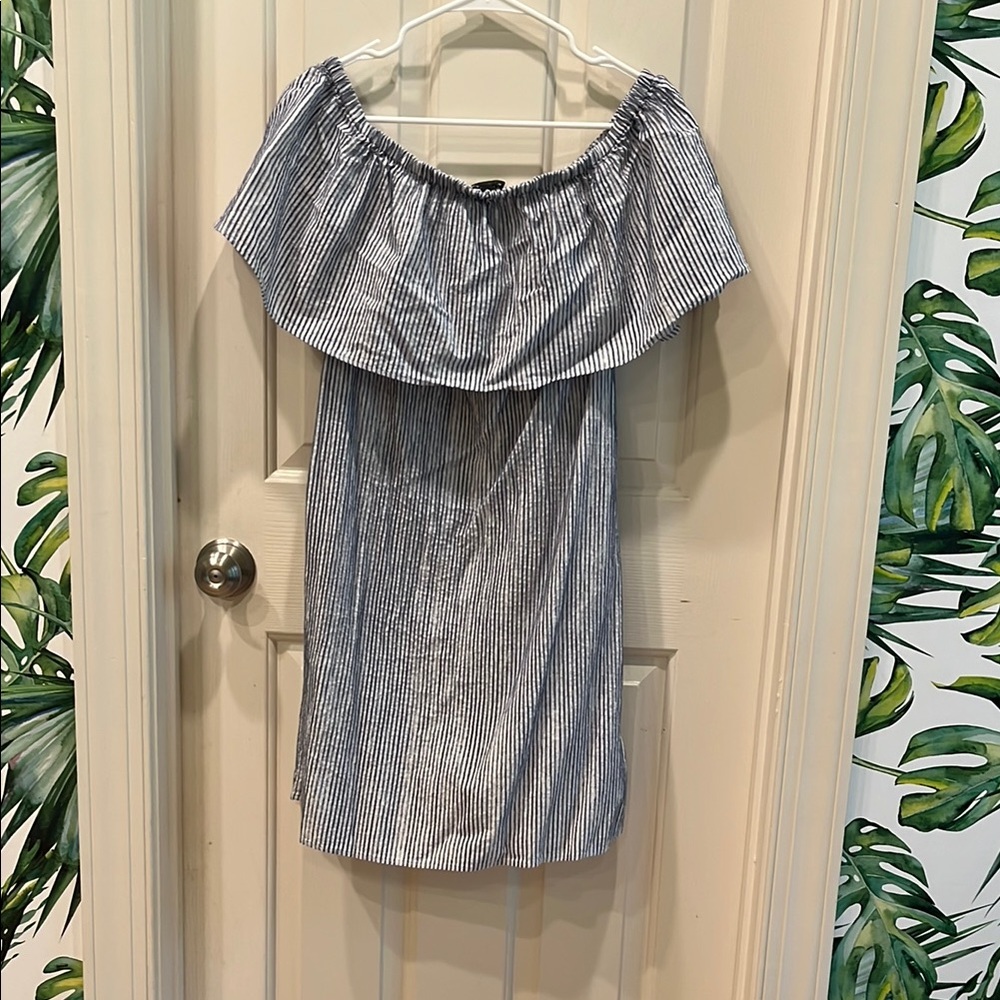 Striped Off-Shoulder Dress